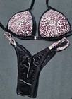 New Practice Posing Competition Bikini Bottoms Pro Cut Adjustable. S Top B CUP