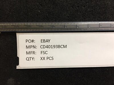 CD40193BCM FSC IC Counter Single 4-Bit Binary UP/Down 16-Pin SOIC 12 PIECES