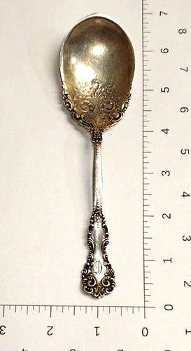 Revere by International Sterling Berry Spoon Mono 6 1/2" 38g