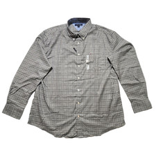 Tommy Hilfiger Men's Dress Shirt Pocket Long Sleeve Gray Size XXL