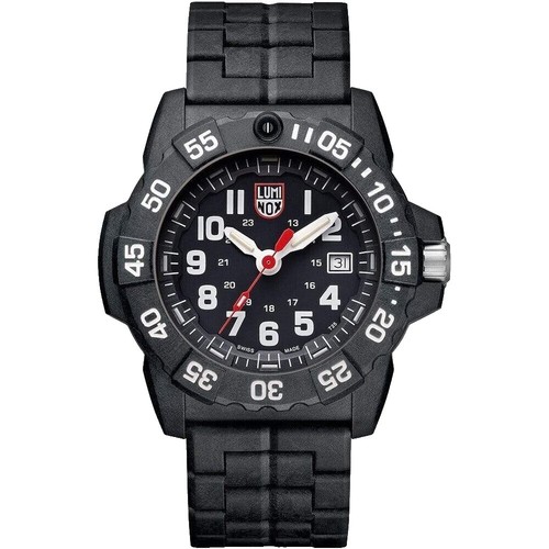 LUMINOX 3000 V3 Watch Navy SEAL Black Blue Carbonox Case