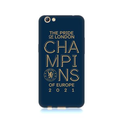 OFFIZIELLE CHELSEA FOOTBALL CLUB 2021 MEISTER GEL HANDYHÜLLE FÜR OPPO HANDYS