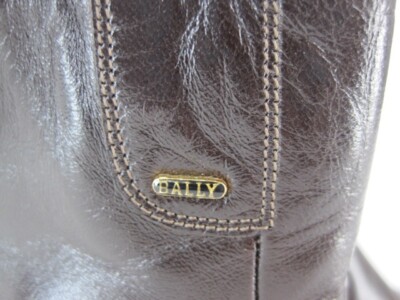 Bally Lexus Parawet Zip Ankle Boots Brown Leather Made in