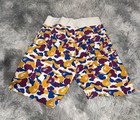 BAPE Store Los Angeles 5th Anniversary Camo Sweat Shorts in Lakers-themed Colors — photo 5