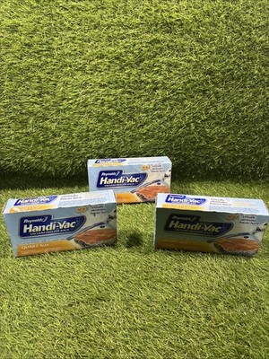 New 3pk Reynolds Handi-Vac Vacuum Food Storage QUART Size Storage Bags 42ct