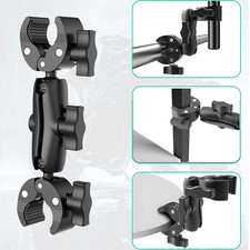 Camera Double Clip Crab Clamp for  Motorcycle Bicycle Handlebar Clip