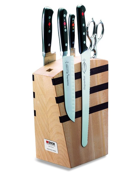 Fr. Dick Premier Plus Magnet Messerblock Holz 4 Messer & KüChenschere Messerset-image