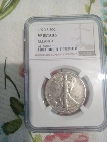 1920 S Walking Liberty Half Dollar Ngc Vf Details Cleaned Buy Now $85.00 Free...