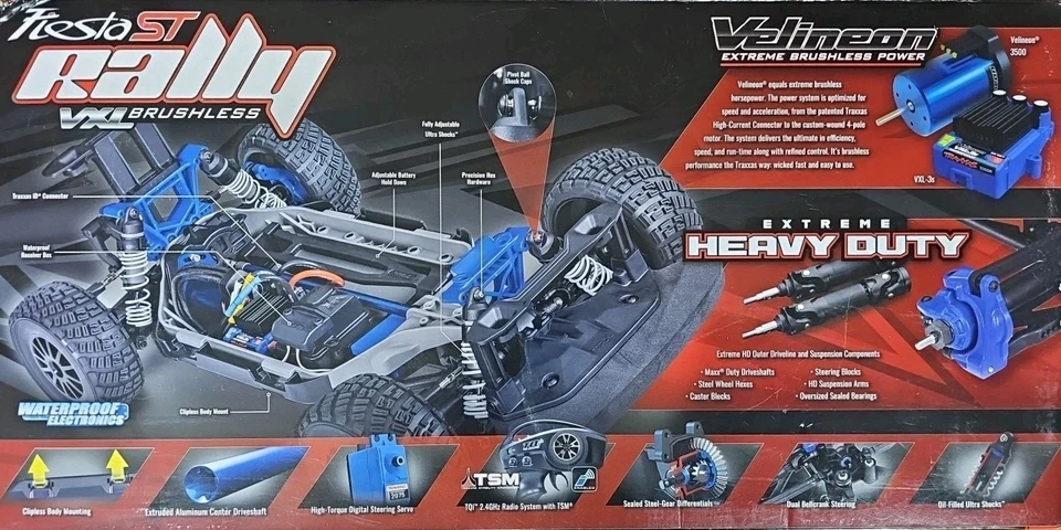 Traxxas 74276-4-ORNG - Ford Fiesta ST VXL 1/10 4x4 coche de rally RTR, naranja Foto 2 de 3