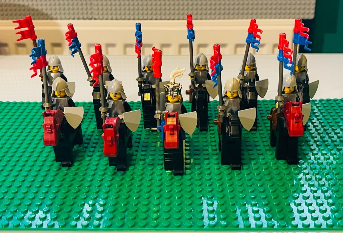 Vintage Lego Castle Knights Horses Joblot Cavalry Unit Bundle (C)