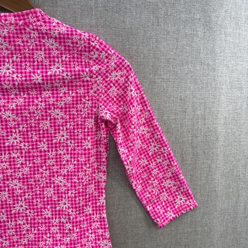 NEW Lilly Pulitzer Bobby Rash Guard Swim Shirt Girls 12 Pink Floral Long Sleeve - Picture 13 of 14