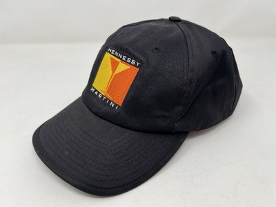 Hennessy Martini Jazz Snapback Hat Cap Black Suede Bill 90s Hip Hop Vintage