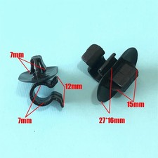 2 10Pcs Hood Rod Bonnet Support Clips