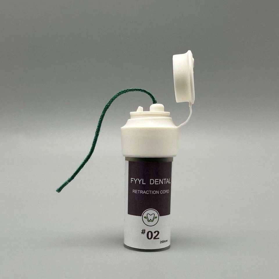 Cabo de algodão retração gengival dental 200 cm/garrafa duro 000/00/0/01/02 EUA - Imagem 4 de 4