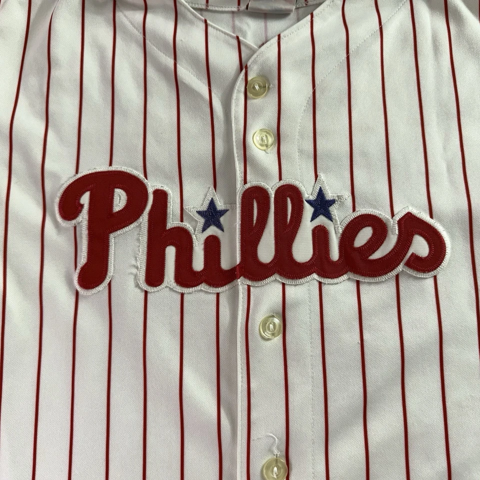 Jim Thome Philadelphia Phillies Jersey majestic Men’s Small 90s - Image 2 of 4