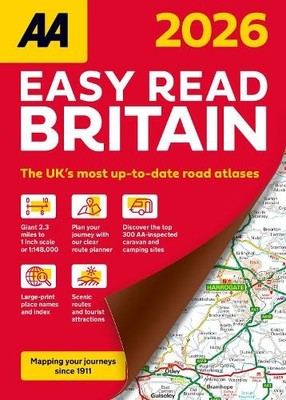 AA Publishing AA Easy Read Atlas Britain 2026 (Spiral Bound) (UK IMPORT)