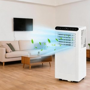 B1 White Portable AC 115V Floor Cooling Unit Window Vent Kit 13.4x27.3x11.8in