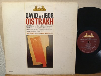 DAVID and IGOR OISTRAKH - Bach, Tartini, Handel, Benda, LP VG+ Heliodor H 25009