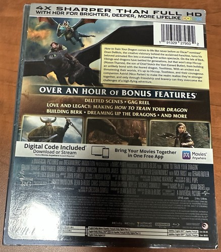 How to Train Your Dragon - Live Action - SteelBook (4K UHD/Blu-ray/Digital) NEW - Picture 7 of 8