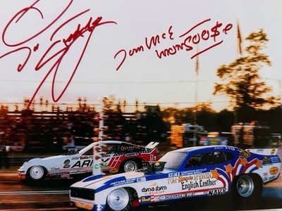 ''VRHTF NHRA COOL SIGNED BY THE SNAKE & MONGOOSE FUNNY CARS 8'' X 10'' PHOTO''