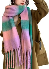 Chunky Scarf for Women Winter Scarves Cold Weather Large Blanket Scarfs Soft War