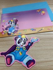 Vintage Lisa Frank Postalette With Matching Cutout