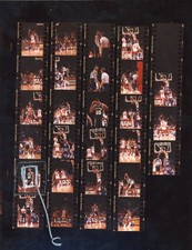 CGE85 1990 Original Contact Sheet Photo DAVID ROBINSON SPURS-ROCKETS OTIS THORPE