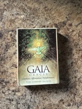 Gaia Oracle Cards & Guide Book Deck Of 45 Spirituality Guidance Affirmation 