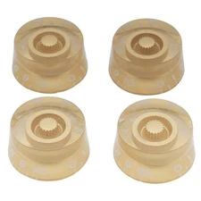Musiclily 4Pcs Metric Plastic Speed Control Knob For Les Paul Guitar Gold
