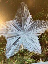 New Tinsel Star Christmas Tree Ornament