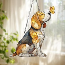 Personalized Dog Acrylic Window Hanging - Suncatcher Pet Memorial Gift