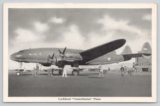 Lockheed Constellation Connie USAF C-69 Propeller Plane Aircraft Postcard