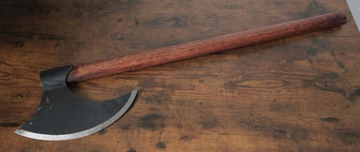 #ad #ad 30” Viking Bearded Axe Carbon Steel Hand Forged Heavy Duty Hardwood Handle $56.00