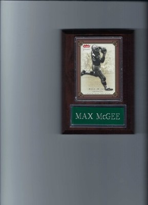 MAX McGEE PLAQUE GREEN BAY PACKERS FOOTBALL NFL   C2