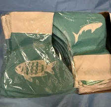 Hoosige Mini Christmas Stockings 60pcs Light Blue Fish