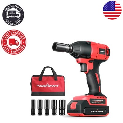 Compact 1/2 Inch Brushless Impact Gun Kit - 265 ft-lbs Torque for DIY Projects