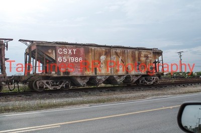 CSX 651986 ex SCL Covered Hopper Prairie Yard Mulberry FL 3-2018 Neu 5x8 Foto