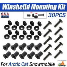 Windshield Hardware Screw Expansion Nuts Mounting Kit For Arctic Cat Snowmobile
