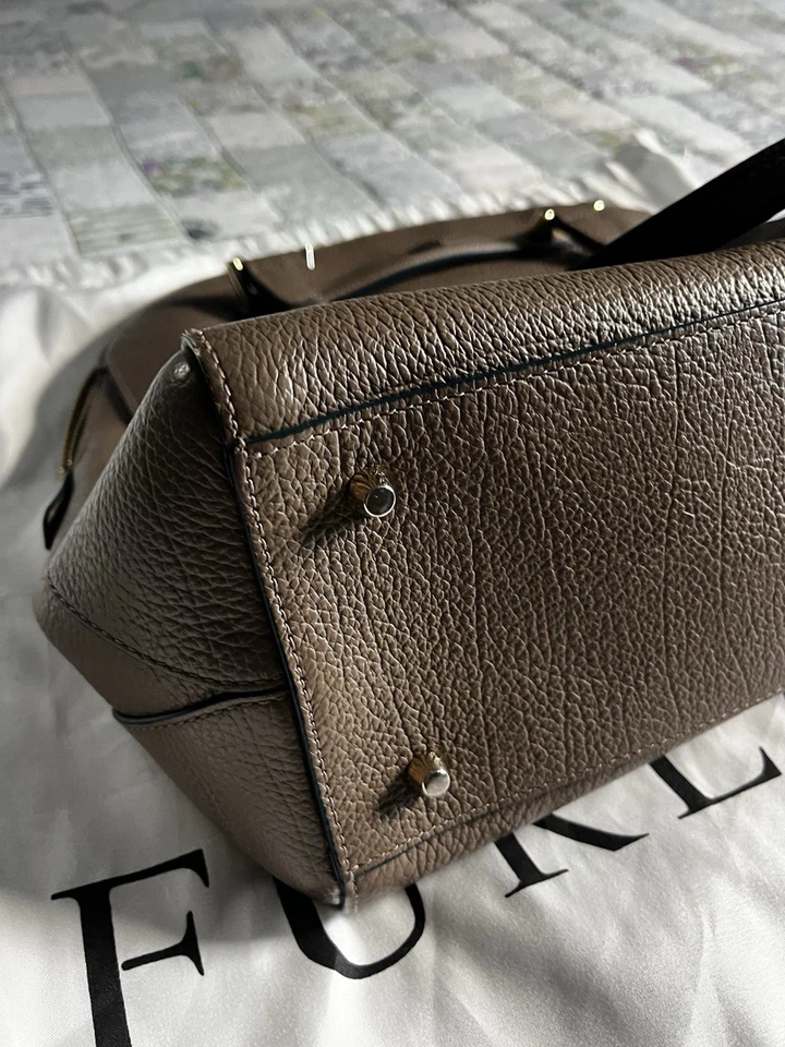 Furla Taupe Leather Handbag - Image 3 of 4