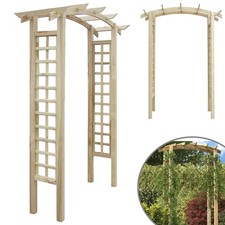 Gartenbogen Rosenbogen Torbogen Kiefer Holz Rankhilfe Spalier Rankgitter Pergola