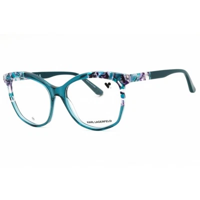 Karl Lagerfeld NEW Designer Teal Eyeglasses Frames 54-16-140 Logo Case Luxury Karl Lagerfeld KL6110 Eyeglasses | Select Eyewear main image 2