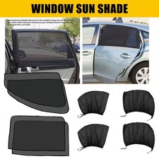 4x Car Front Rear Window screen Mesh Sun Shade Cover Windshield Sunshade Visor