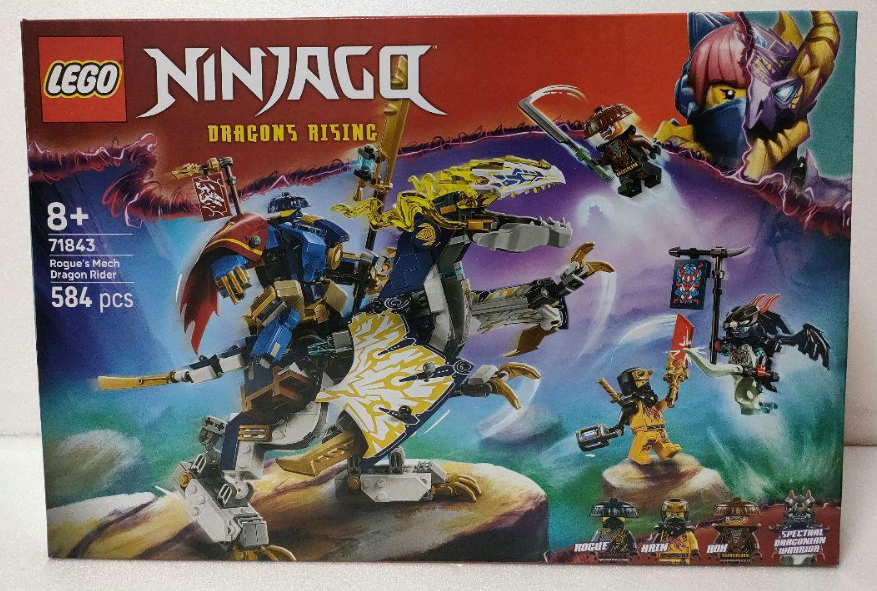 LEGO 71843 NINJAGO Rogue Dragon Rider Mech Suit 584 pcs Ages for 8
