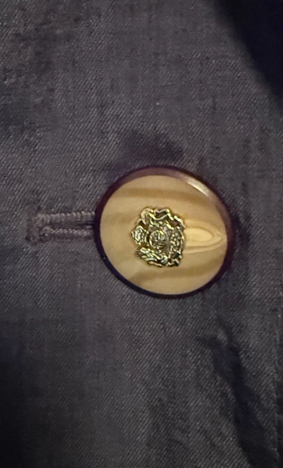 Vintage J.Gallery Woman's Size 6 Navy Rain/Trench Coat Double Breasted-ZZZ - Image 4 of 4