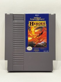 Advanced Dungeons & Dragons: Heroes of the Lance (NES 1991) Cart & Manual Tested
