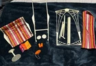 Vintage 1963 Barbie Go-Together Swing Lounge Chair & Accessories