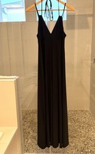 New Express Black Very Long Maxi Dress Spaghetti & Halter Sz XS Comfort & Sexy