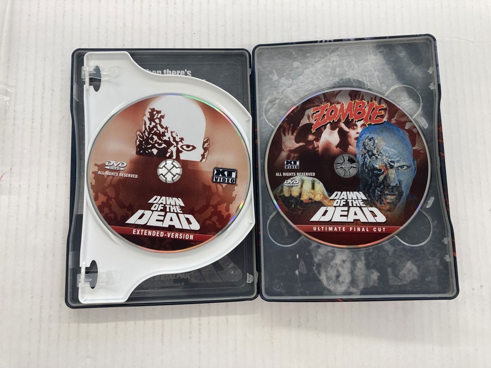 ZOMBIE DAWN OF THE DEAD 2xDISC COLLECTORS STEEL BOOK REGION B