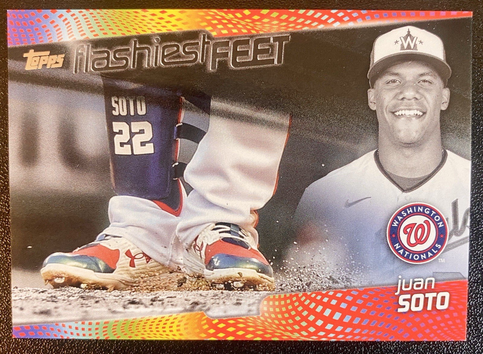 2022 Topps JUAN SOTO Washington Nationals Flashiest Feet insert #FF-9 #'d /299!