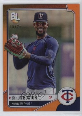 2023 Topps Big League Wrapper Redemption Orange Foil 6/25 Byron Buxton qw7
